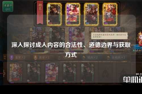 深入探讨成人内容的合法性、道德边界与获取方式